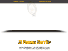 Tablet Screenshot of elfamousburrito.net